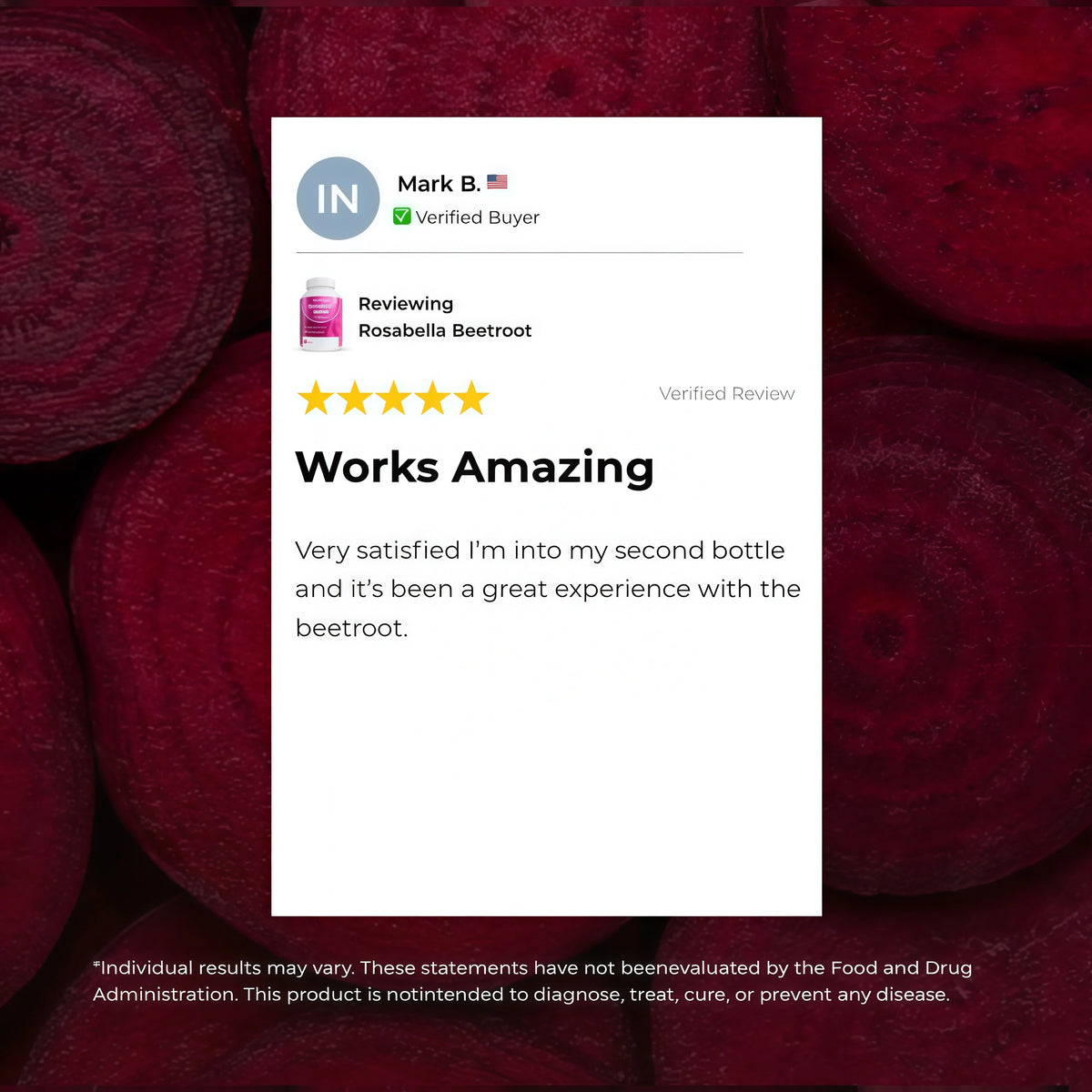 Rosabella Organic Beet Root Capsules - 1300mg Beet Root Powder Aids Healthy Circulation & Vitality, Non-GMO, Beet Root Supplement - 60 Capsules, 30-Day Supply Visit the Rosabella Store